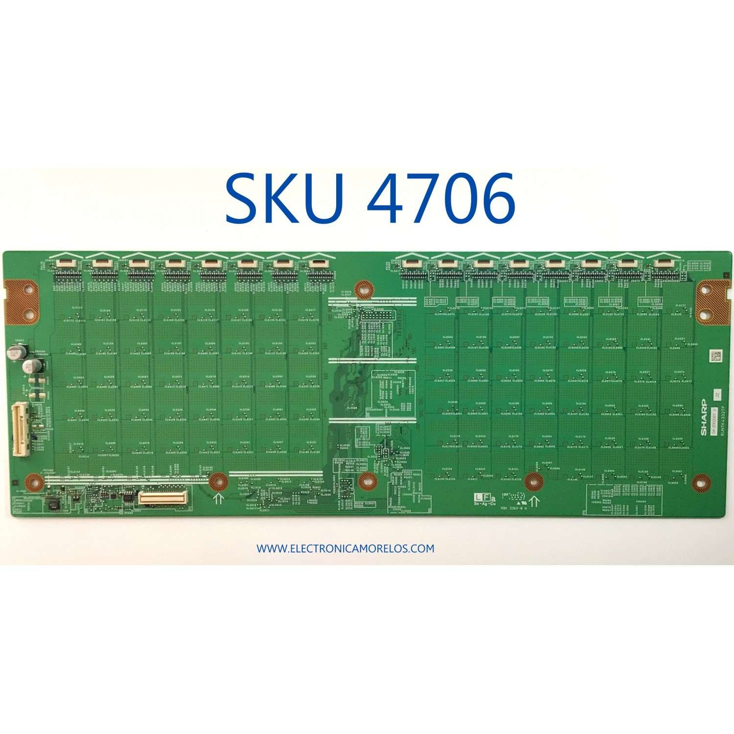 LED DRIVER PARA TV SONY / NUMERO DE PARTE RUNTK4332TPZZ / 04-Z002001 U / RUNTK4332TP / PANEL P-MOD 46LTTT / P-MOD 52LTTT / MODELO XBR-52HX909 / XBR52HX909